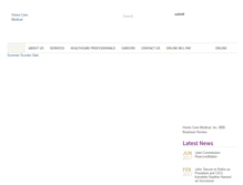 Tablet Screenshot of homecaremedical.com
